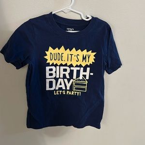 Carter's Navy Blue Birthday Tee